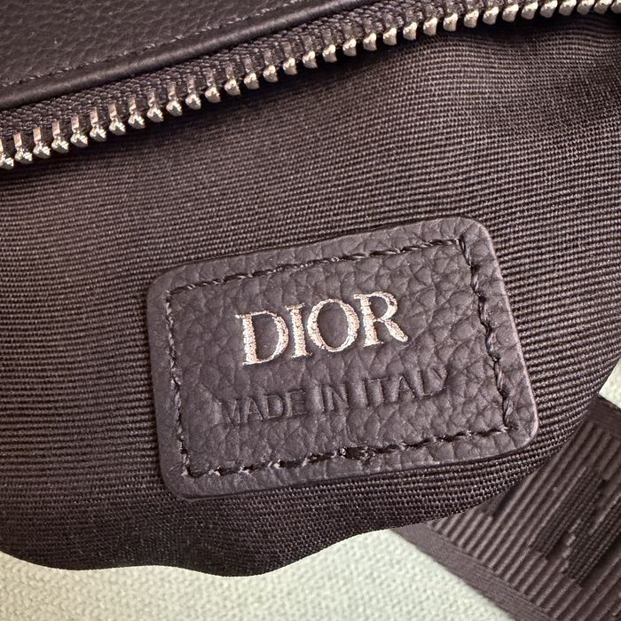 Men’s Saddle Bag - Black Grained Calfskin