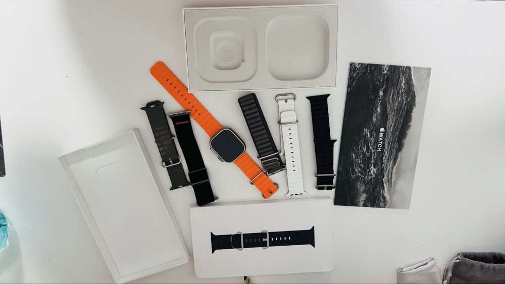 Apple Watch Ultra 1 GPS+ Cellular , 49mm, cutie+accesorii /curele