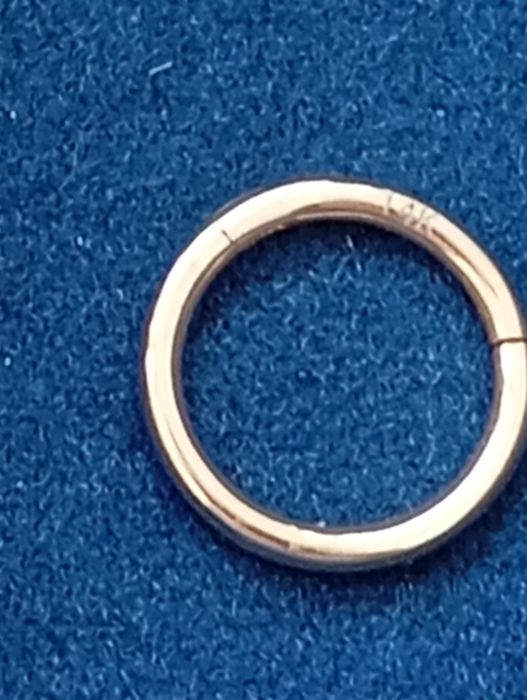 Пиърсинг ,обица за ухо ,нос , устна , златен пиърсинг, 14 карата злато