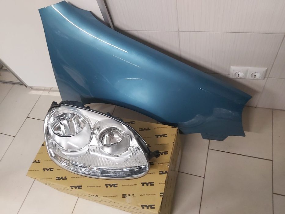 Pachet Far+Aripa Fata Dreapta VW Golf 5/V 2004-2008 (LA5S (Albastru))