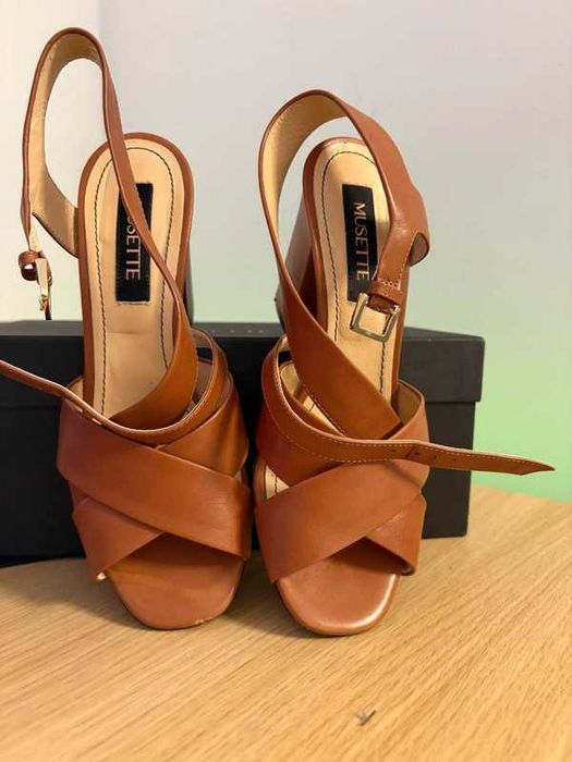 Sandale Musette pentru Femei din Piele Naturala (Vitel)