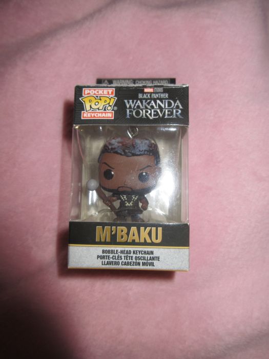 funko pop брелок , m’baku из марвел (черная пантера 2)