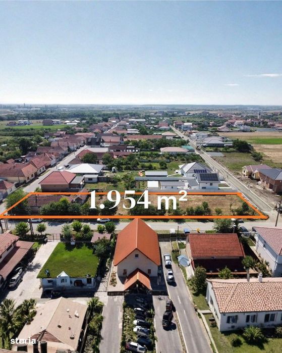 Teren 1.954 mp cu 3 fronturi stradale | Giarmata Vii