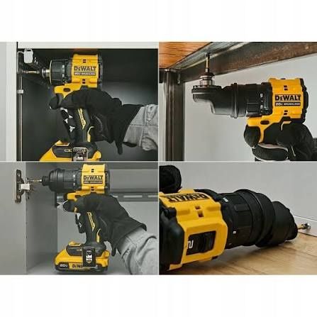 DeWALT 18V XR 4-в-1 комплект с 3 батерии 5Ah, зарядно и куфари. Професионални машини, подходящи за строителство и ремонт.