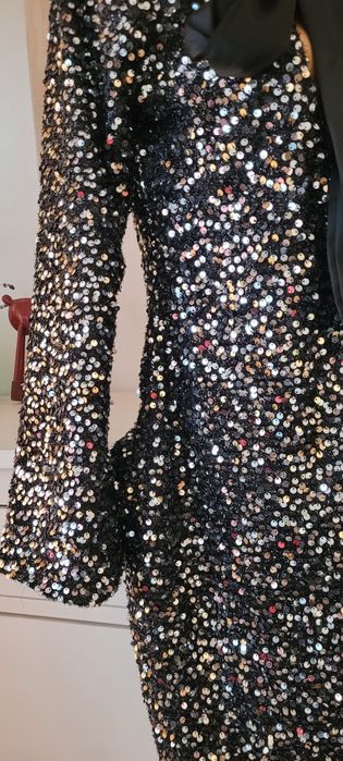 Bluze /rochii mini dama ocazii speciale paiete argintii