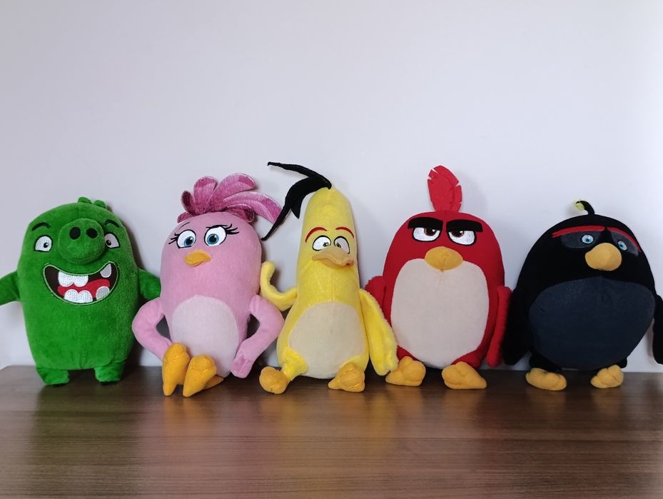 Колекционерски комплект плюшени играчки Angry Birds (5 броя)