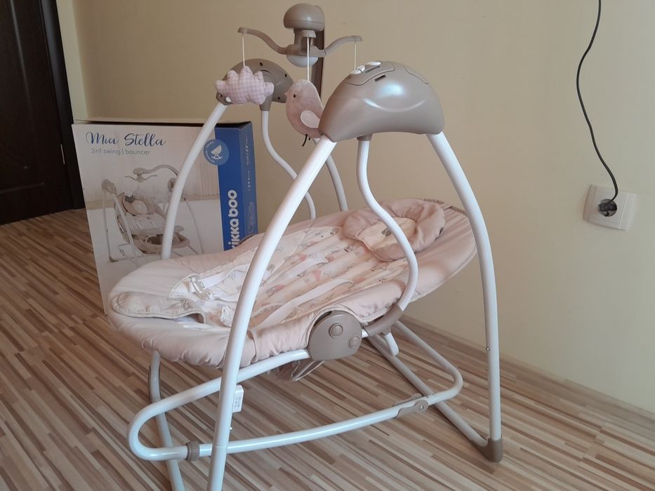 Бебешка - люлка шезлонг Kikka Boo Mia Stella Beige