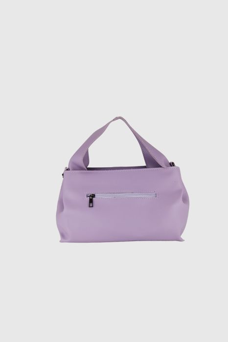 НОВО! ЛИКВИДАЦИЯ! Дамска чанта с метална верижка в светло лилаво