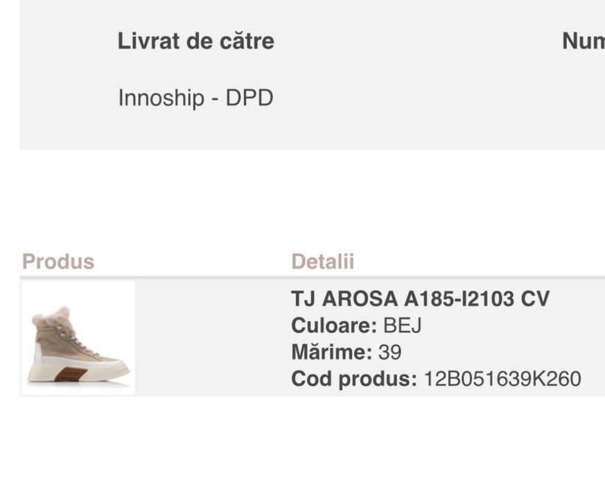 Vand ghete femei Musette TJ Arosa, purtate de 2 ori. Marimea: 39