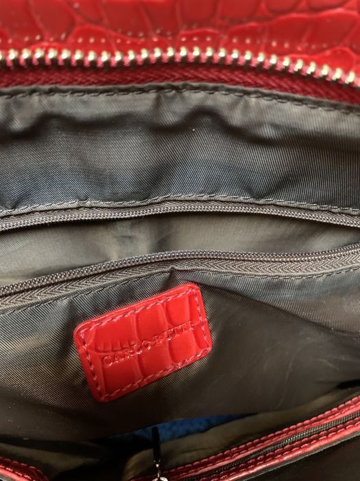 Красная сумка с короткими ручками Carlo Butti