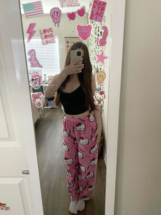Pantaloni de pijama cu hello kitty