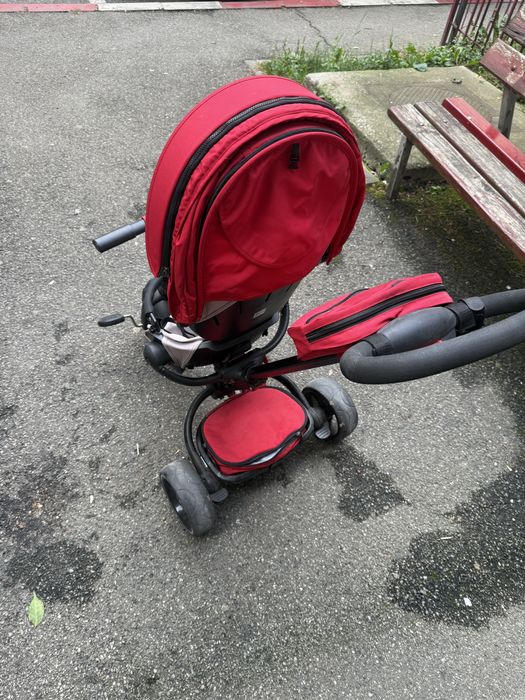 Vand Tricicleta Coccolle Alto multifunctionala Rosu