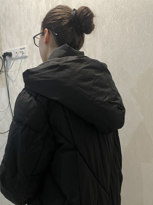 Длинный зимний пуховик