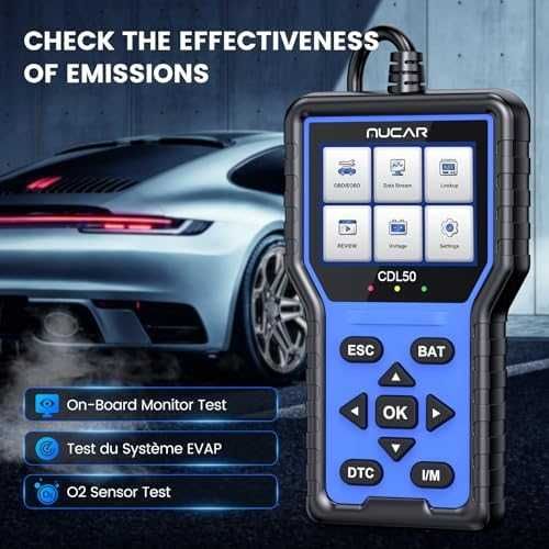 Нов OBD2 скенер за кола Mucar CDL50 диагностика двигател DTC VIN CAN Уред диагностика автомобил