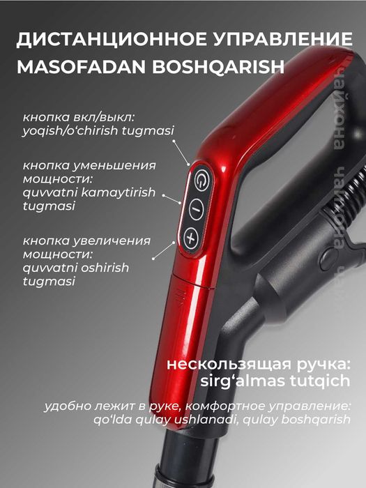 Пылесос для дома Samsung PowerPro 3600W,бесшумный.