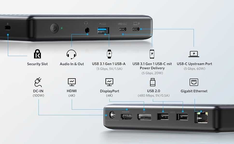 Докинг станция Anker PowerExpand 60W Docking Station