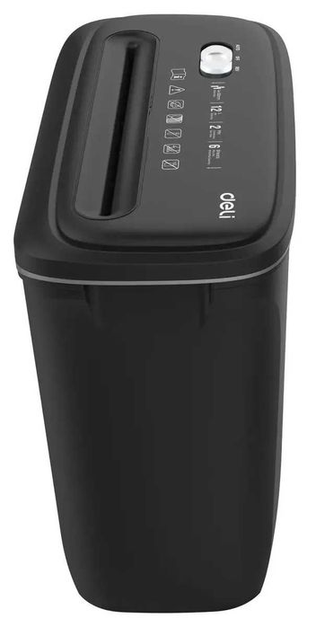 Уничтожитель бумаг Deli E9945, P-4, 4х30 мм, 6 лист. одновременно, 12л