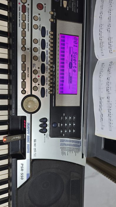 Orga Yamaha psr550 cu modulator usb