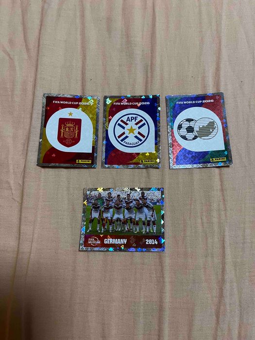 Panini FIFA World Cup 2026-34 стикера (4 сребърни) +10 неизползвани кода