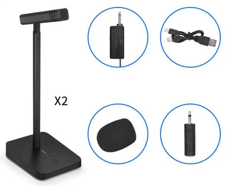 Универсальные профессиональные  микрофоны Xtuga HY27 2,4G конференция