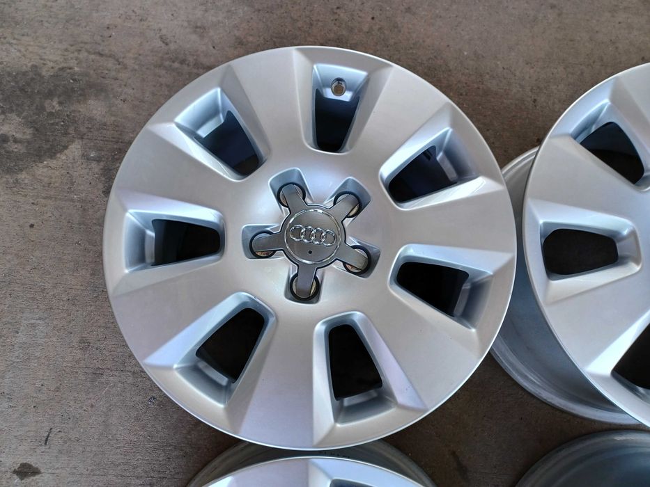 4 бр. оригинални алуминиеви джанти AUDI 16" 5x112 ф66.6, ET37, 7,5J