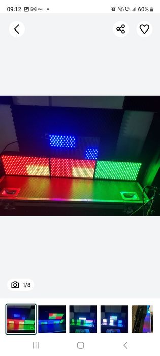 Wash moving headuri led 78x10 paduri Led 4 buc.