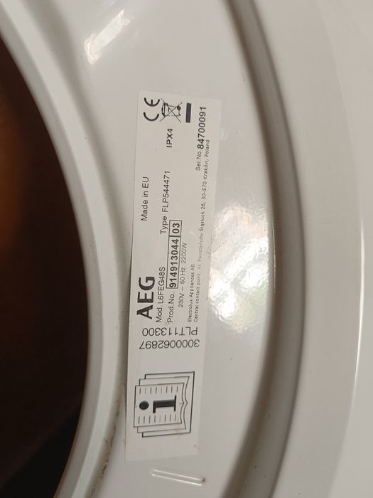 Пералня AEG на части