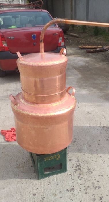 Vindem cazane de țuică 8litre cu fund 3mm parte 2mm capac 15mm