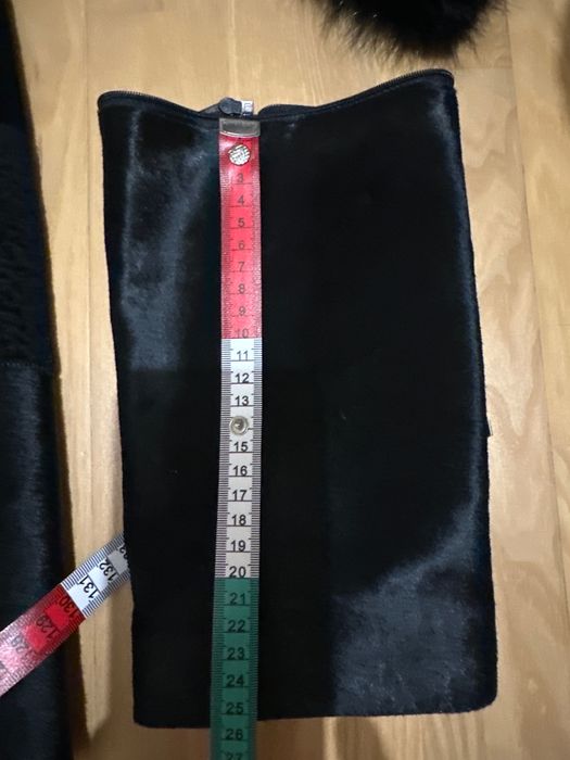 Естествено кожено палто EVER №40 – астраган, косъм, свалящи се ръкави