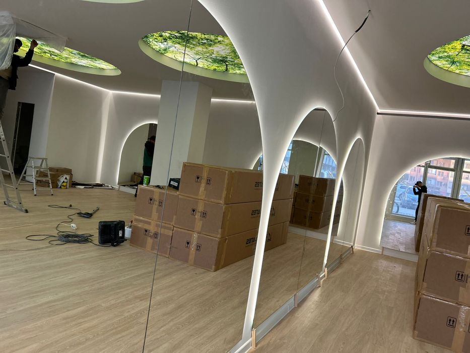 Cabine de dus, balustrada sticla