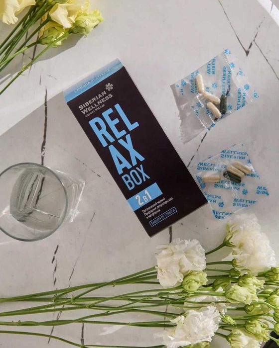 RELAX Box - Stressga qarshi, tinchlantiruvchi kapsula, 1 oylik kurs