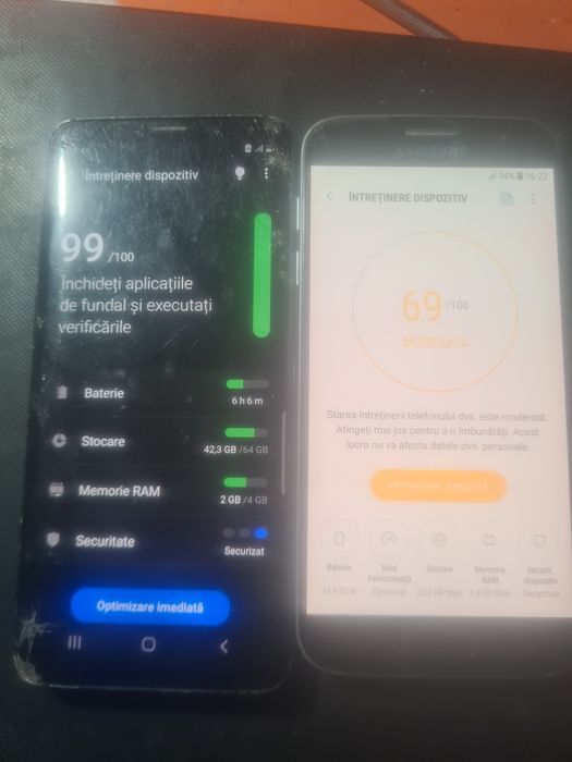 vand  2 telefoane  samsung s9  s7 display spart