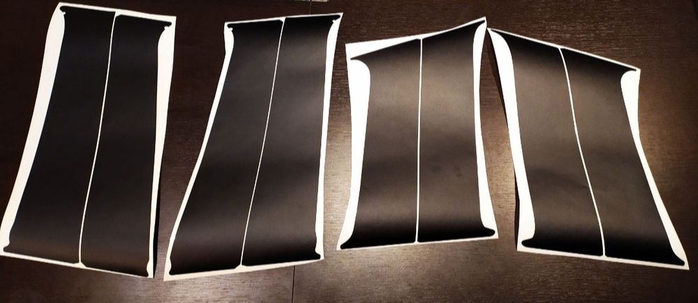 Autocolant mat texturat stalpi/ montanti/ Dacia Duster 2018