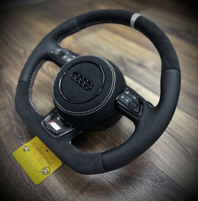 Volan piele naturala Audi Q3,Q5,Q7,A1,A3,A4,A5,A6