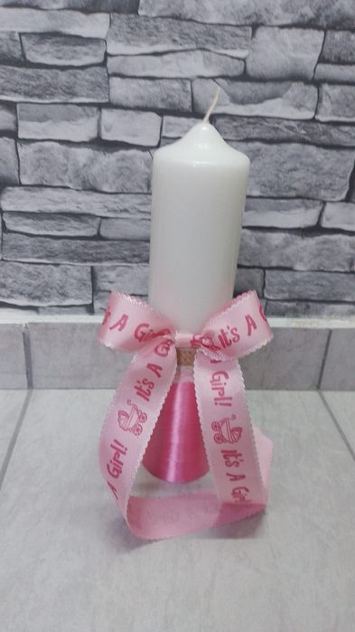 Lumanare botez fetite si baietei