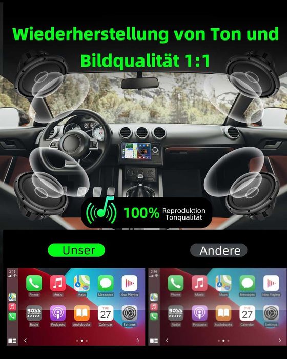 Adaptor wireless auto Loyzico Carplay,Plug & Play,Apple iPhone iOS 10+