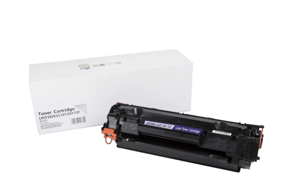 Cartus toner compatibil HP CF283X, 83X, 9435B002, CRG737, 2400 pagini - Garantie