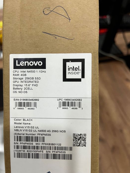 Офисные ноутбуки Lenovo V15 в количестве 15 штук