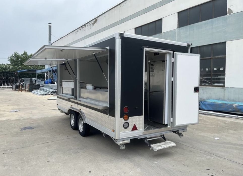 Rulota Comerciala Street Food Truck, Rulota Street Food Trailer Mobil