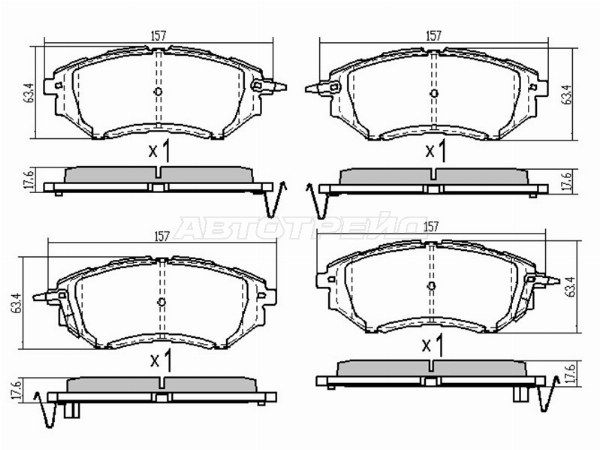 Колодки тормозные Subaru Forester