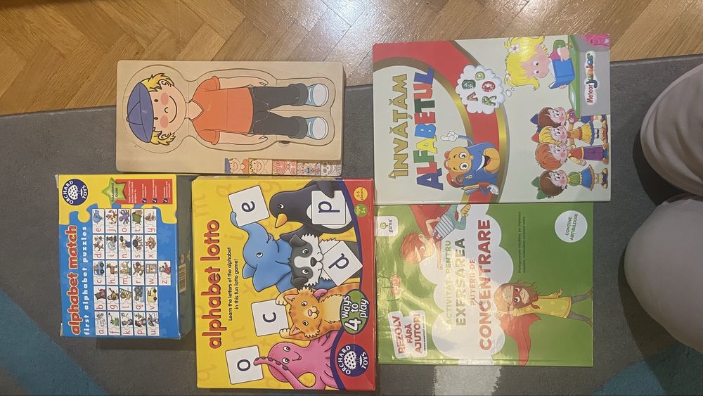 Pachet Puzzleuri educative din lemn si carton