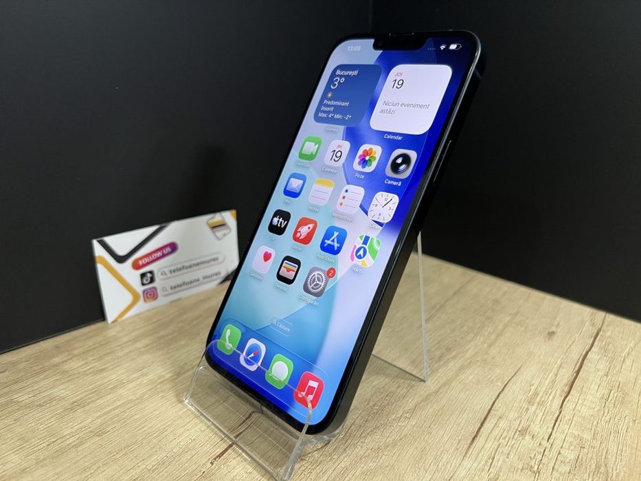 Iphone 14 Plus 128Gb Midnight Second-Hand Foarte Bun 3 ani garanție, T