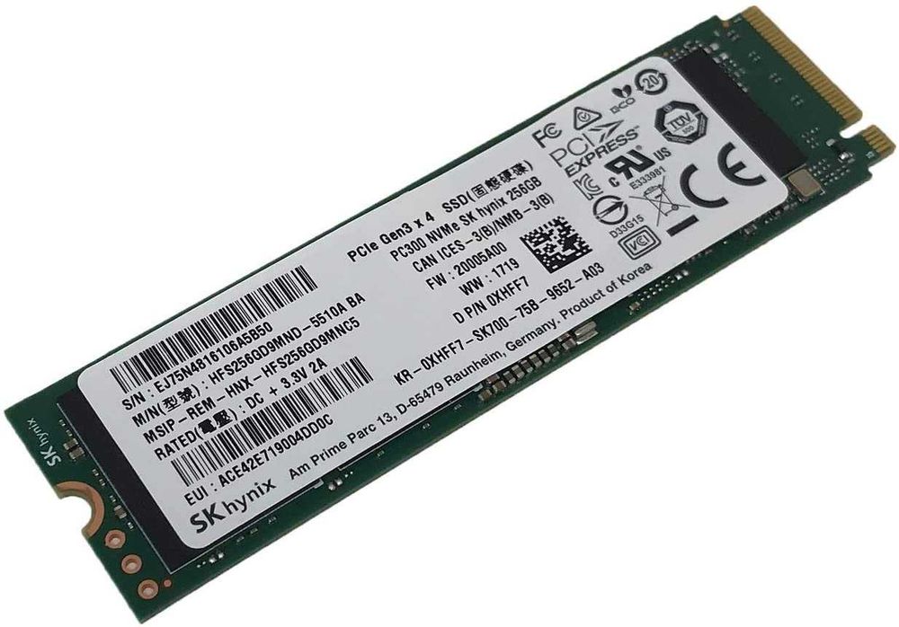 продам SK Hynix 256GB M.2 SSD NVMe
