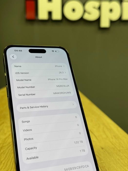 iPhone 14 Pro Max 1TB Space Black Negru 100% Baterie #6032