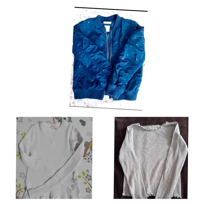 Lot bluzite si geaca marime 140 fata