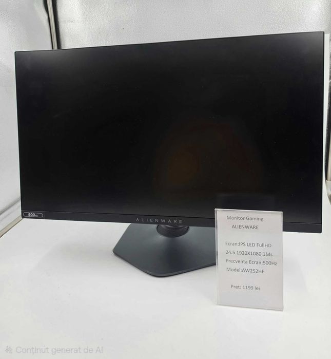 Alienware AW2524HF 24.5'' 1ms FULL HD 500 Hz Garantie 24 luni CashBox