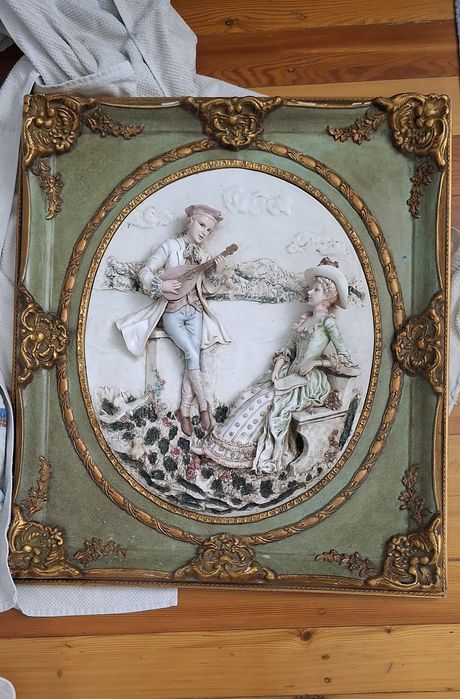 Объёмная Картина Барельеф в Золотой Раме 70×80см