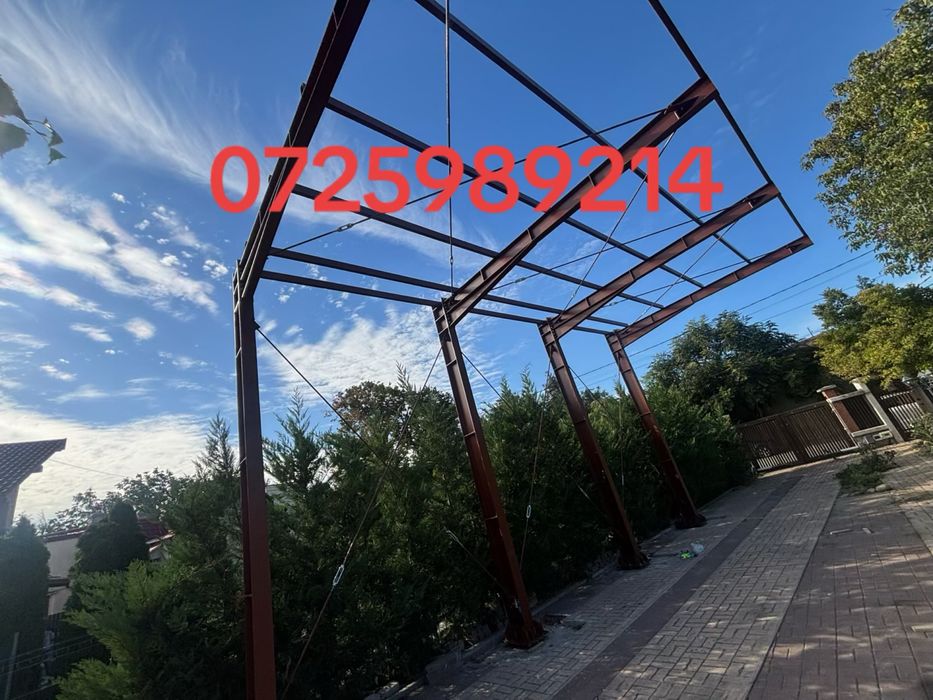 Structura metalica orice proiect realizam conform proiect carport hala