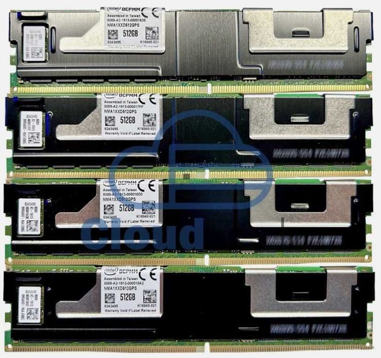 Упаковка 4 штуки Intel по 512GB Optane