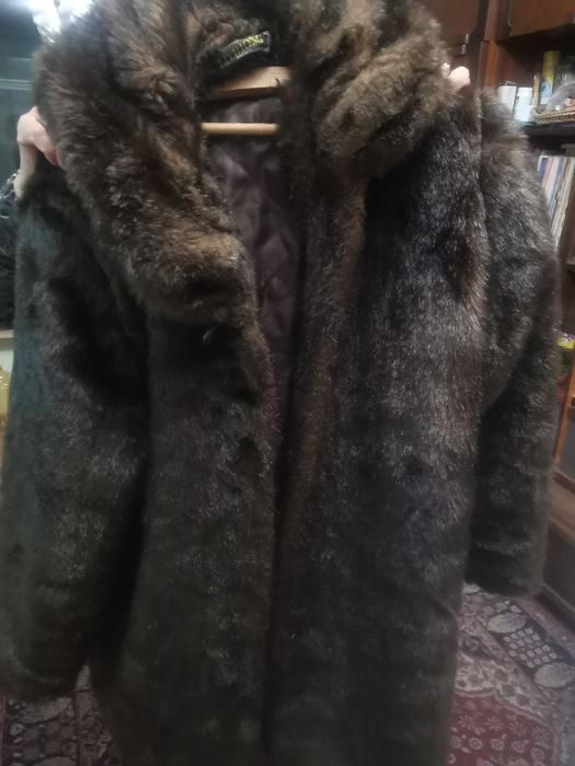 Дамско палто от изкуствен косъм